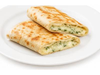 Лаваш з сиром та зеленню
